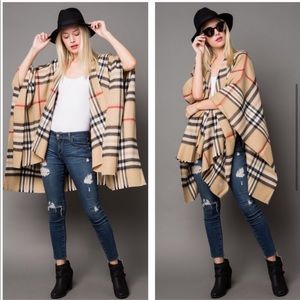 MUST GO, SALE ENDS 12/28 Plaid Wrap